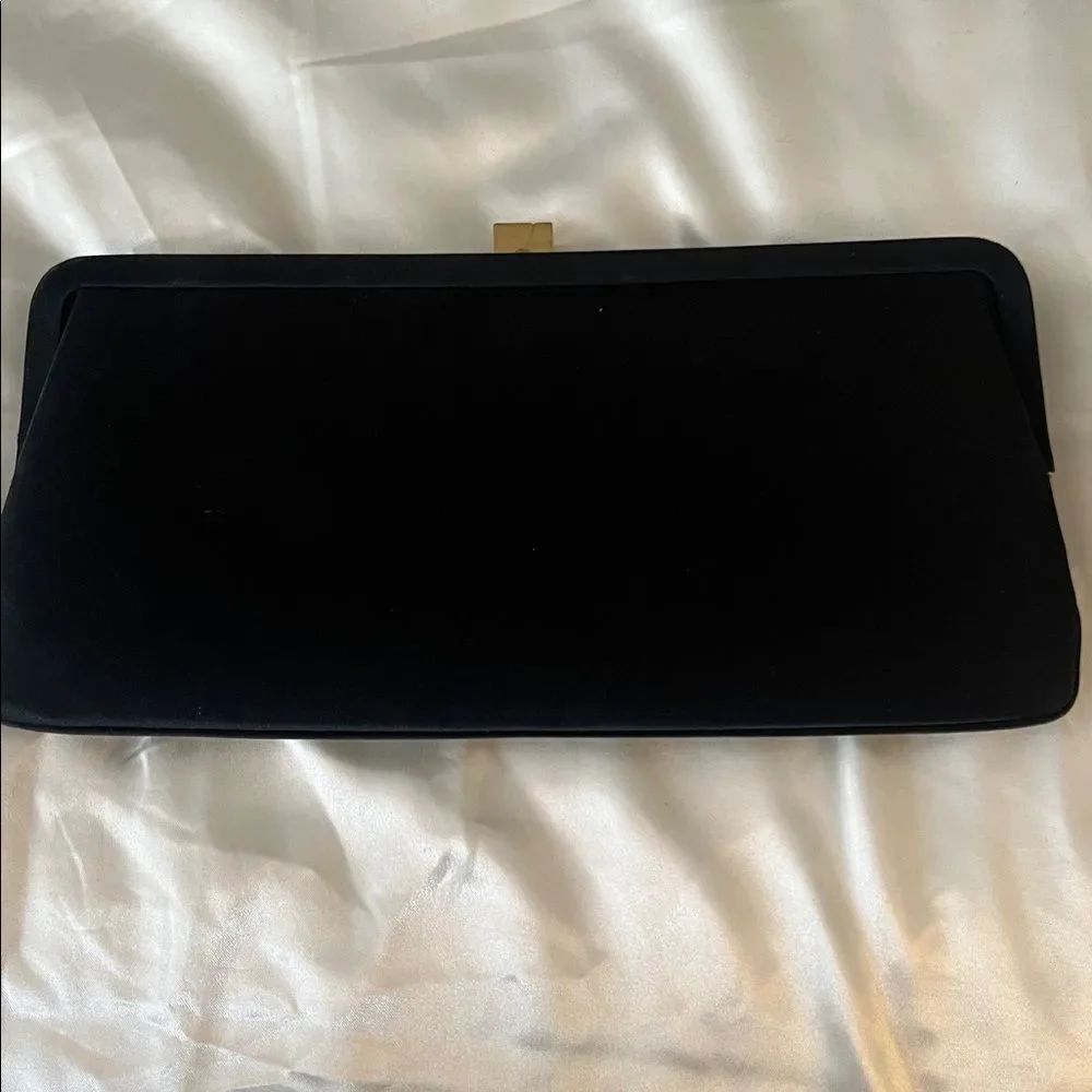 Lambertson Truex Satin Clutch - Black